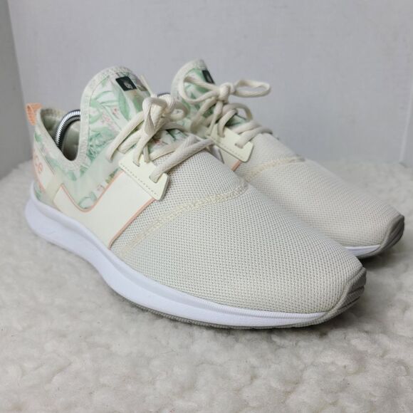 New Balance Nergize Sport v1 White Floral Sneakers Womens Size 12 WNRGSBA1 - Picture 1 of 9